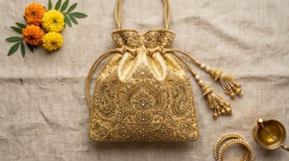 Gold Potli Bag