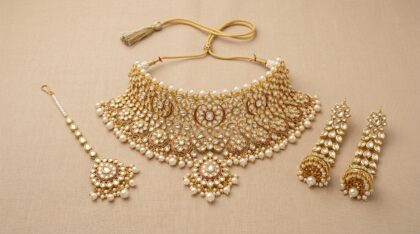 Kundan Choker Necklace Set