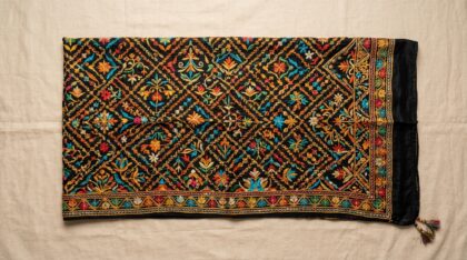 Black Phulkari Dupatta