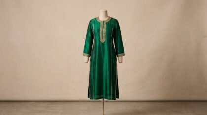 Emerald Silk Kurta